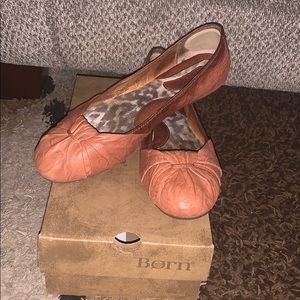 Brown leather flats women’s size 11